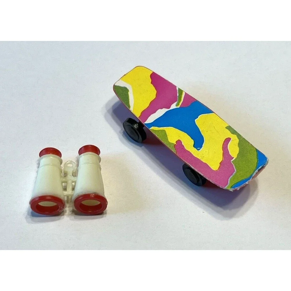 Vintage Barbie Skateboard AND Binoculars